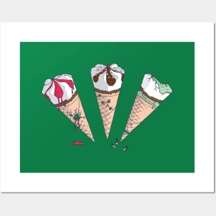 Cornetto Trilogy - Shaun of the Dead, Hot Fuzz, The World's End Posters and Art